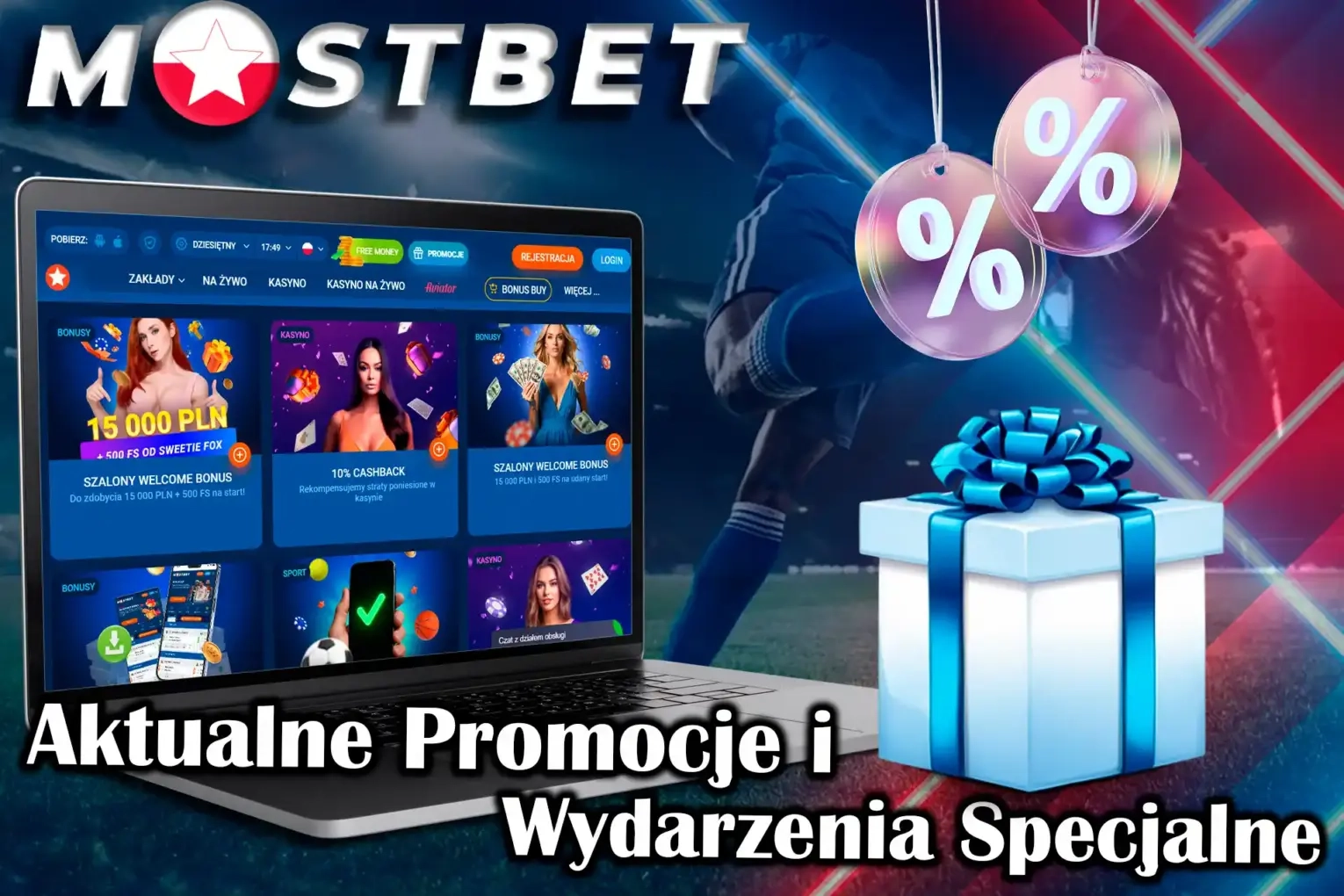 Aktualne promocje i wydarzenia specjalne Mostbet